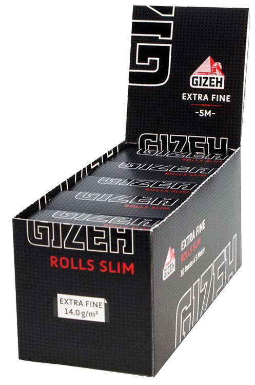 Preispirat24 Tankstellenbedarf Großhandel - GIZEH Black Active Slim Filter  Aktivkohle 6mm aus Kokosnussschalen 34st.in Box